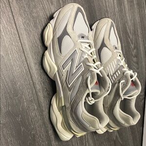 New Balance Gray and White Sneakers